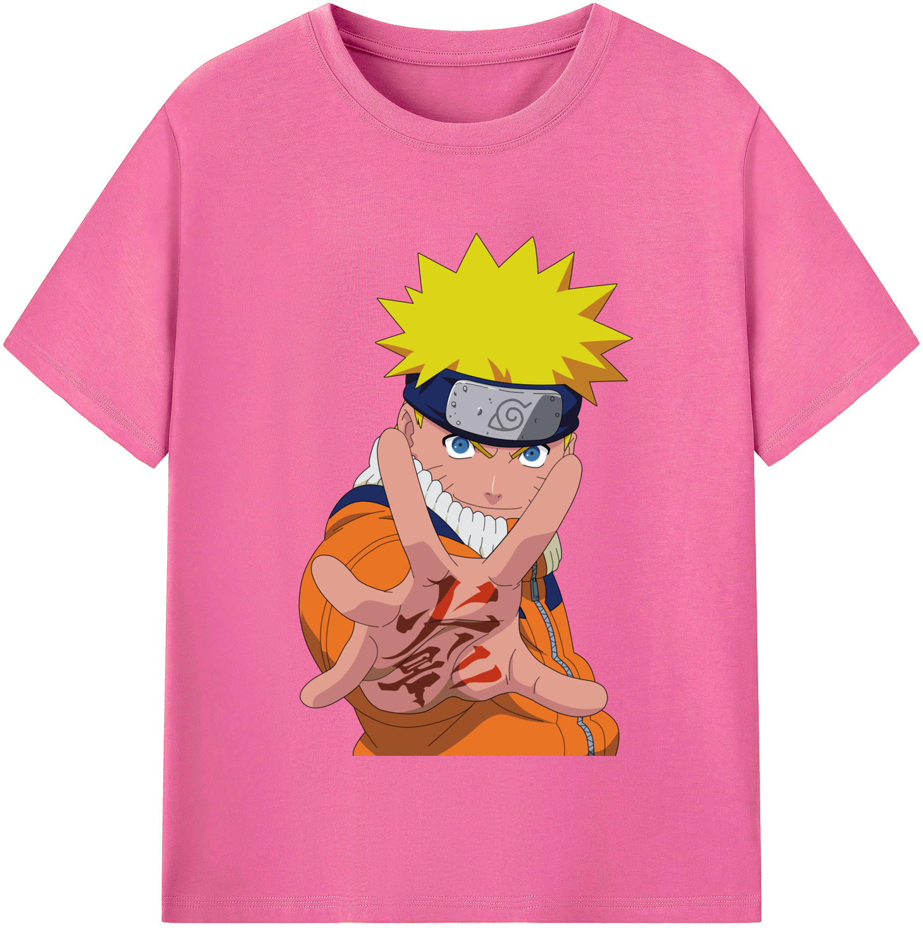 （画像用） NARUTO -ナルト- うずまき ナルト Uzumaki Naruto レディースカジュアルプリントTシャツ（綿100％）